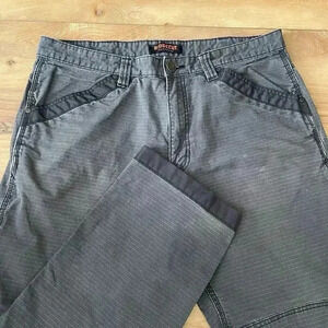 Ridgecut Toughwear Pants Mens 34X32 Gray Ripstop Reinforced Carpenter Work